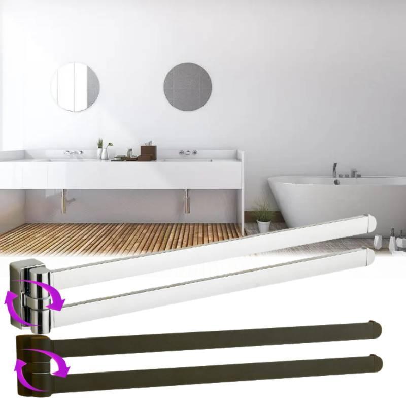 Towel Bgl Swivel Rail 2 Floor Stainless Steel Bathroon Wall Mounted Rack Towel