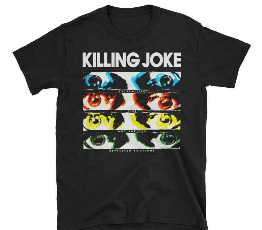 Men's Graphic T-shirt Cotton Crew Neck Killing Joke Short Sleeve Cotton Black All Size Unisex Shirt