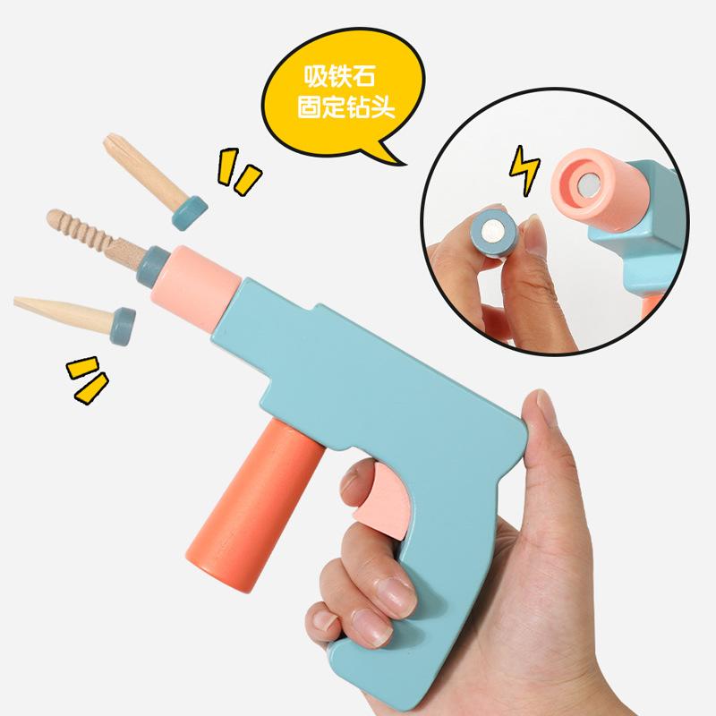 Wooden Children'S Play House Maintenance Tool Table Simulation Disassembly Tool Table Screwing Nut Puzzle Development Toy