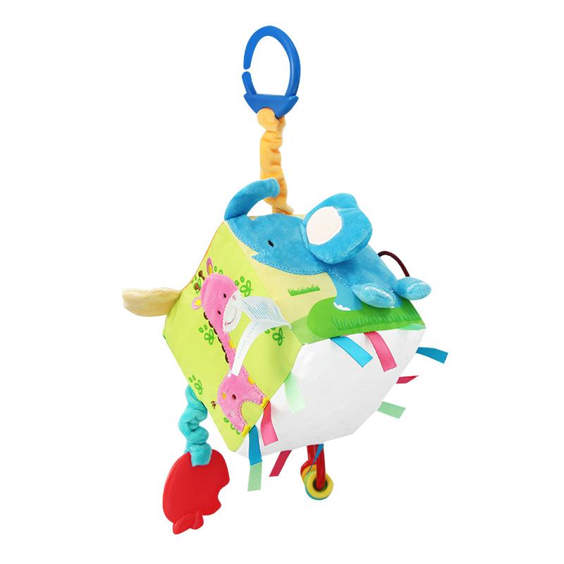 Influencer Baby Rattle & Pendant Hanging Toy - Cute, Educational & Soothing Fabric Blocks for Crib