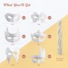 White Masks,DIY Unpainted Masquerade Masks Plain Half Face Masks Decorate