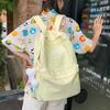 Little Fresh Literary Soft Girl Labeling Student Schoolbag Korean Version of College Style Large-capacity Backpack