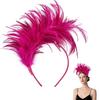 Feather Headband for Women Feather Fascinator Headband Cocktail Wedding Party