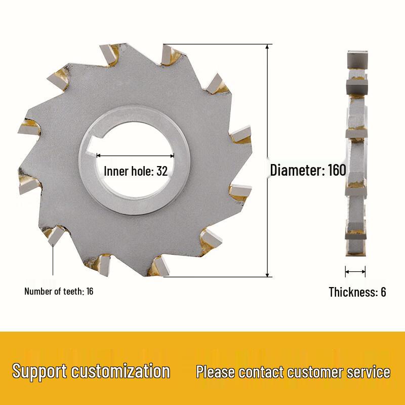 Jun Ding Ying Inserted Alloy Disk Milling Cutter