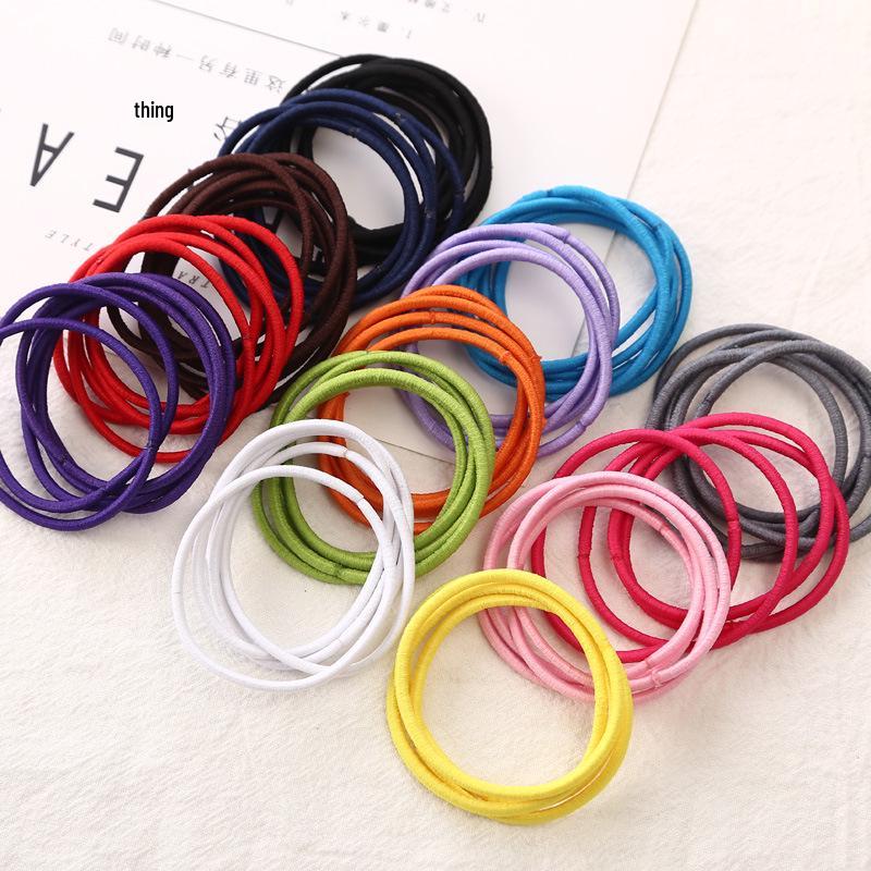 Korean Double-Strand Thin Rubber Band Hair Ties - Small Accessories