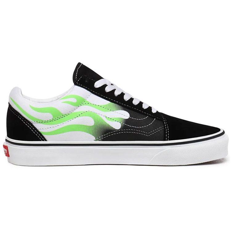 Old Skool Vans 'Flame Black White' VN0A4U3BXEY