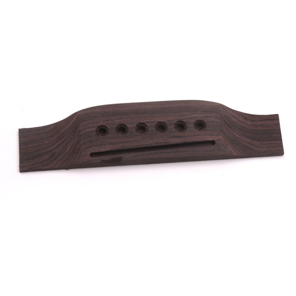 

Accessories Rosewood Bridge for Acoustic Guitar Rosewood Guitar Parts Saddle 6 String Guitar Reddish Brown
