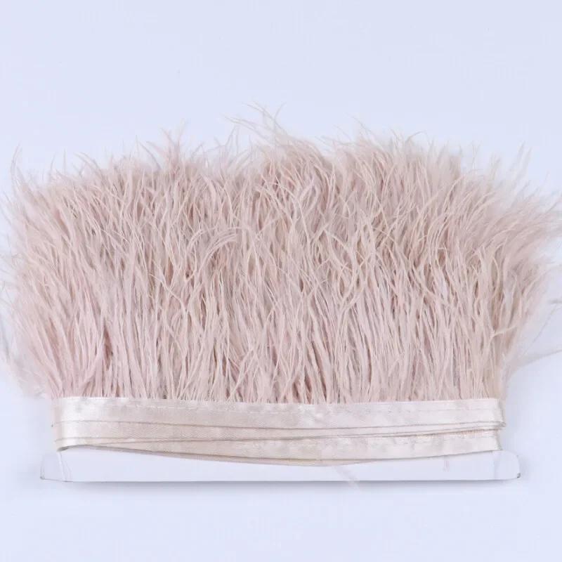 Feather2/5M 6cm Fringe Tassels for Skirt Latin Dress Feather Decorative Lace Trim Clothing Trimmings Fringes DIY Sewing Accessories