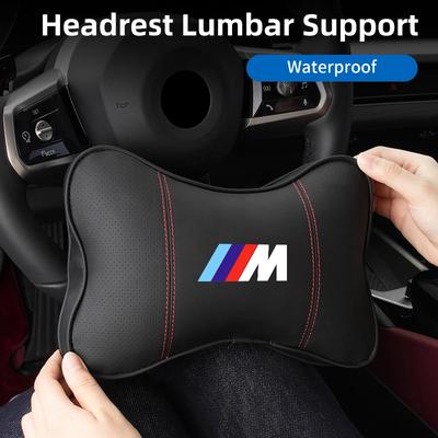 2025 Hot Car Seat Lumbar Neck Pillow Headrest Cushion Waist Interior For BMW X1 X2 X3 X4 X5 X6 X7 G20 G30 6GT E46 E90 E60 F10 E3