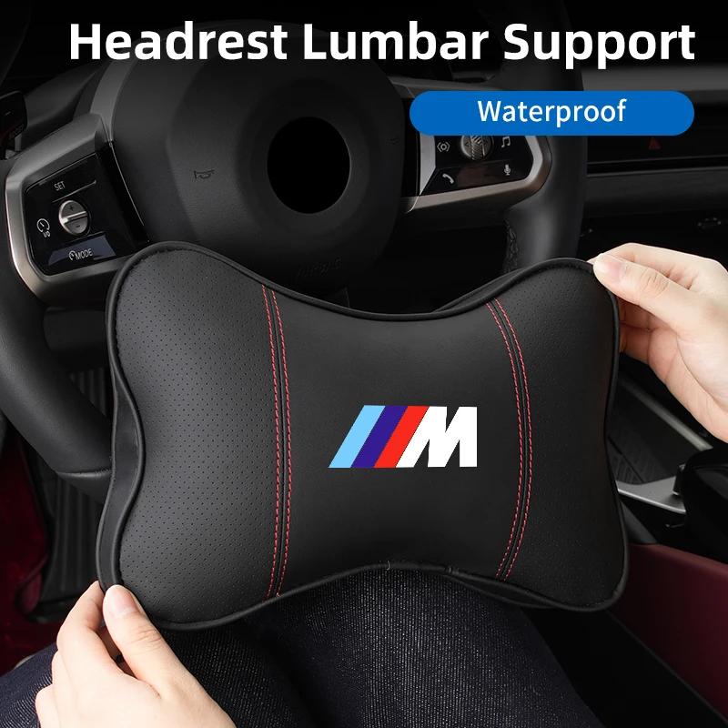 2025 Hot Car Seat Lumbar Neck Pillow Headrest Cushion Waist Interior For BMW X1 X2 X3 X4 X5 X6 X7 G20 G30 6GT E46 E90 E60 F10 E3