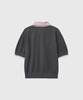 GENERALIDEA Shirt Collar Pique Half Knit [Charcoal] / Gf2Lkp531