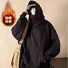 Hooded Sweater Men's Autumn and Winter Turtleneck Loose New Top High Street Hip Hop Dark Retro Hong Kong Style Jacket