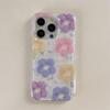 Colorful Floral iPhone 14/15 Pro Max Case - Spring Style, Drop-Proof, Full Coverage