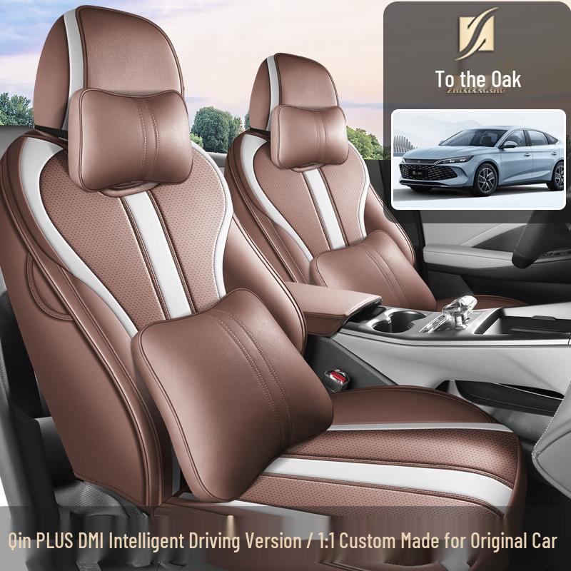 Qin PLUS 25 Smart Driving Seat Cushion & Cover - All-Season Breathable Leather