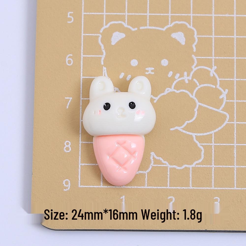 Animal Cartoon Ice Cream Candy Toy DIY Resin Hair Clip Ornaments and Accessories Kit