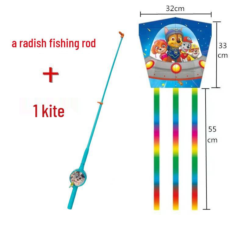 Weifang Traditional Handmade Fishing Rod Kite: Easy-to-Fly Outdoor Parent-Child Fun Kite for Adults & Children