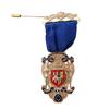 Masonic Blue Ribbon Medal Lapel Pins Badge Size 5*11cm 300th Anniversary Present Brooch Accessories Souvenir