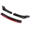 MORYTRADE Front Front Aero Processing Lip Black X Red Spoiler, Lip, Parts, Base, Spoiler,