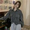 2025 Korean Style Corduroy Shirt Jacket: Autumn Winter Lapel Cardigan for Women