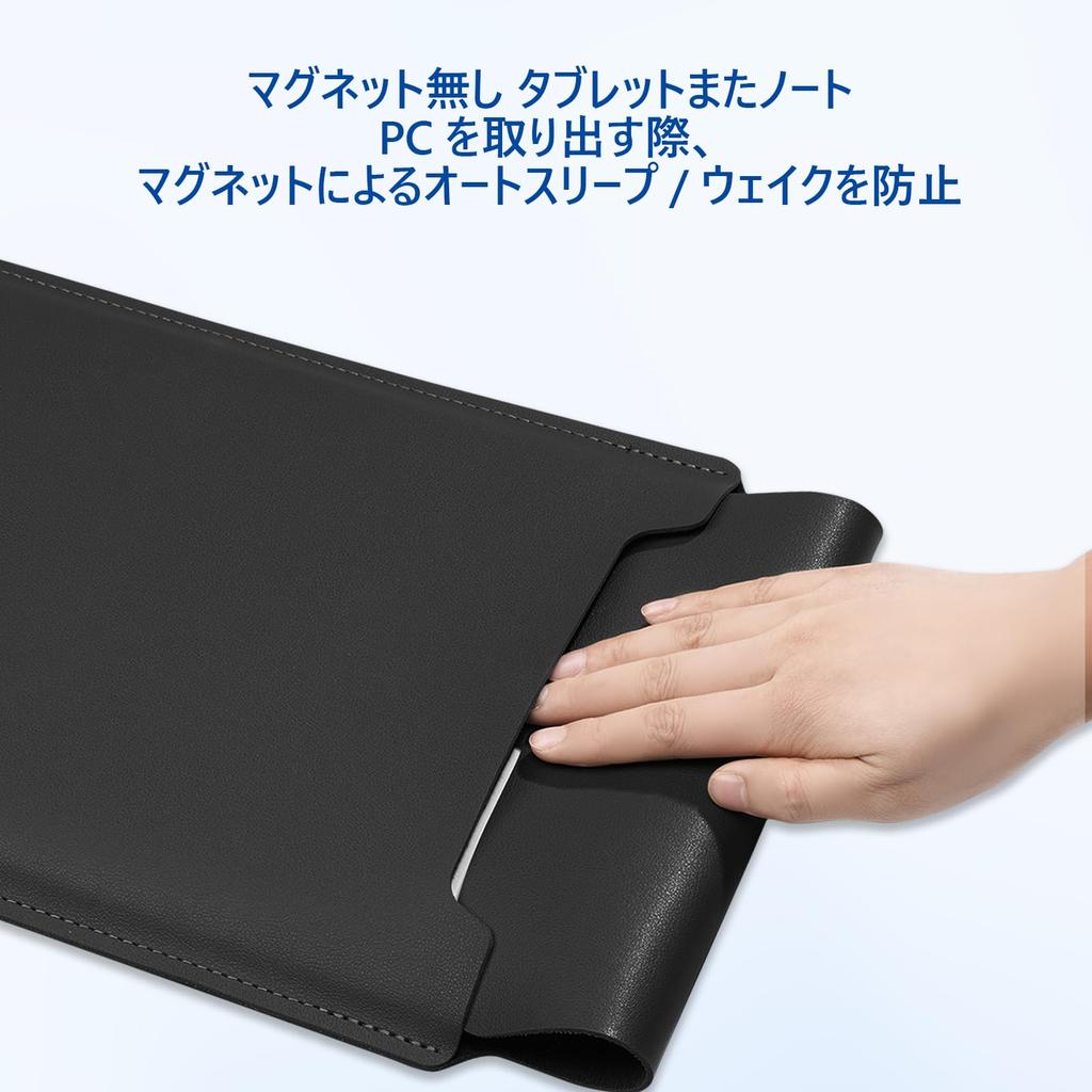 Tablet Sleeve PC Compatible with iPad Pro Surface Laptop Go Galaxy Tab Surface Pro and Made of PU Leather with and Finish 13-inch Case, Case, Bag,