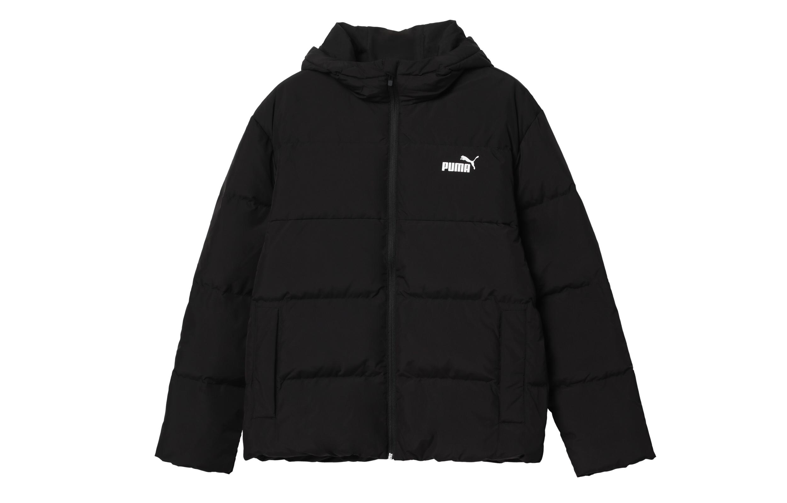 PUMA Down Jackets Men s Black Hooded Moderate Other 530695-01 S