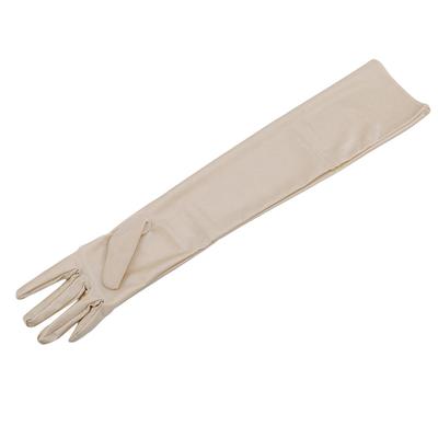 Damen Fäustlinge Lange Handschuhe Herbst Winter Mode Einfarbig Weibliche Satin Oper Abend Party Abschlussball Kostüm Handschuh
