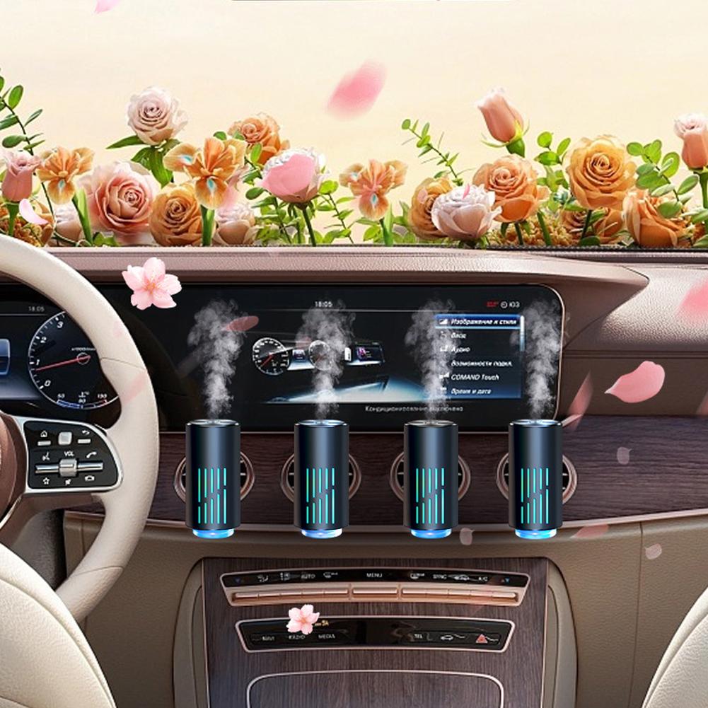 Intelligent Car Mounted Aromatherapy Machine Air Outlet Aluminum Alloy Automatic Spray Odor Removal Purifier Humidifier Freshene
