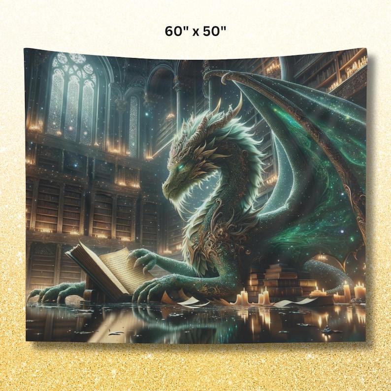 Dragon shape tapestry 75x100 чёрный
