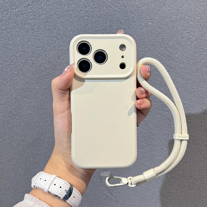 With lanyard, suitable for Apple 11promax mobile phone case iPhone11air liquid silicone anti-drop case, female.