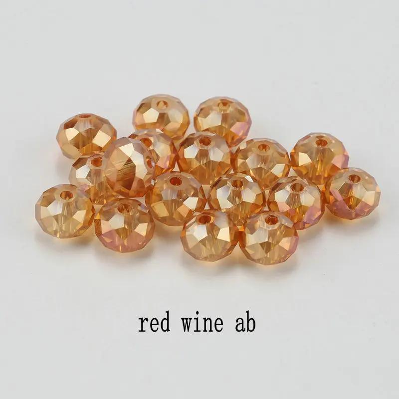 4mm glass beads plated Color faceted round crystal beads Jewelry beads for bracelet necklace Jewelry making DIY 150pcs
