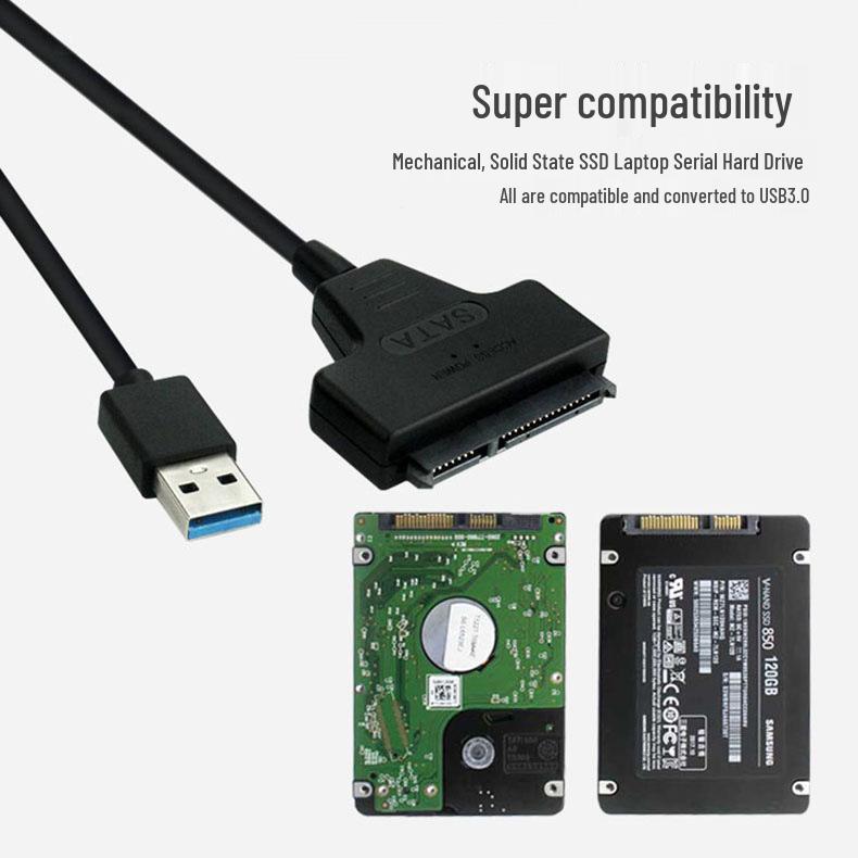 USB 3.0 Type-C To SATA Adapter Cable for 2.5/3.5 Inch Hard Drives