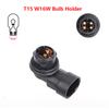 2x Portalampada Luce Freno Supplementare per Auto Per Mercedes Benz Smart 451 T15 W16W Base Porta Lampadina Accessori
