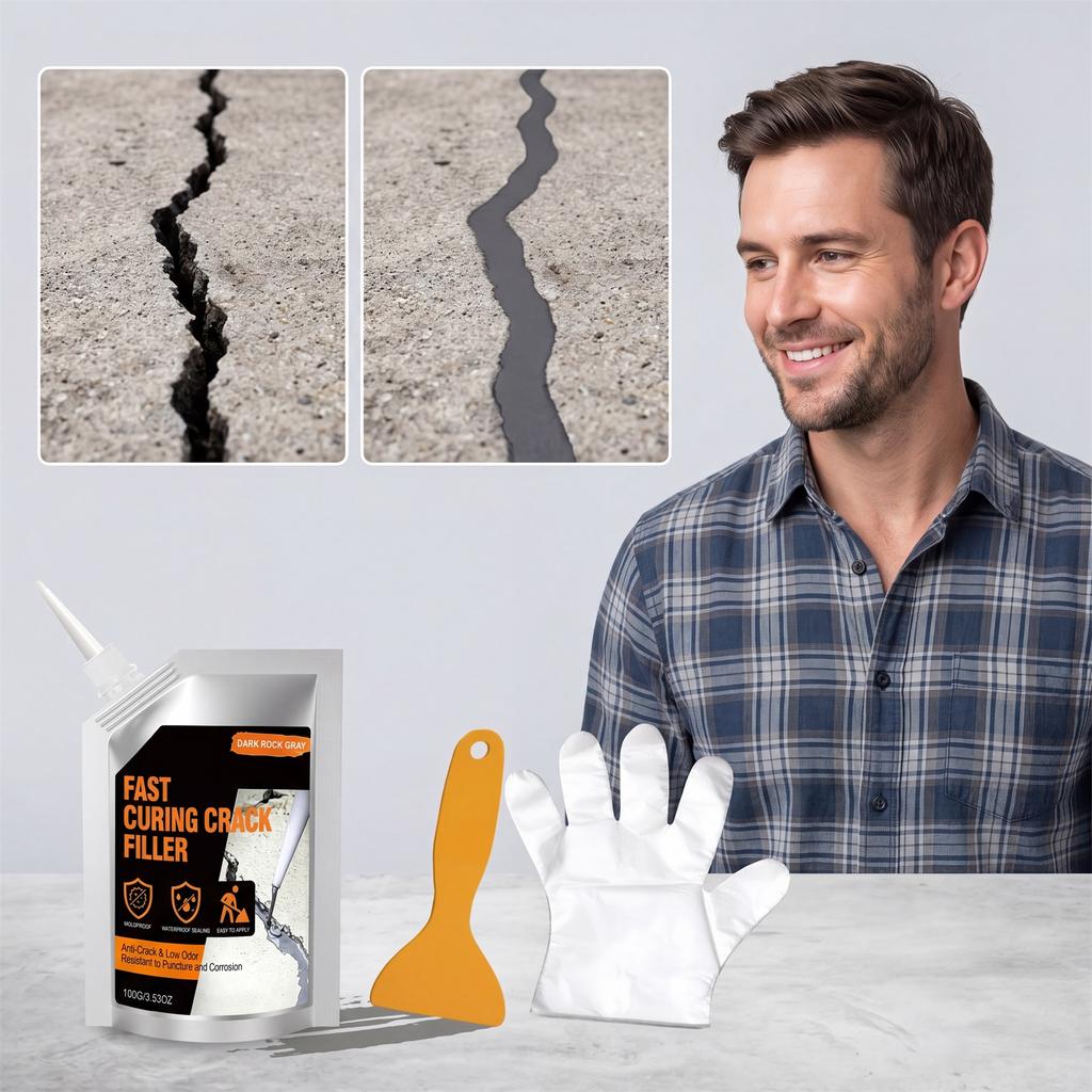 Concrete Crack Filler - Crack Sealant for , Patio, Floor, , Concrete Surfaces,
