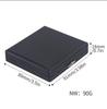 20-Piece Black Matte Metal Cigarette Case, Regular Size, Moisture-Proof & Pressure-Resistant, Minimalist Business Design for Men