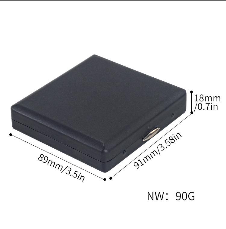 20-Piece Black Matte Metal Cigarette Case, Regular Size, Moisture-Proof & Pressure-Resistant, Minimalist Business Design for Men