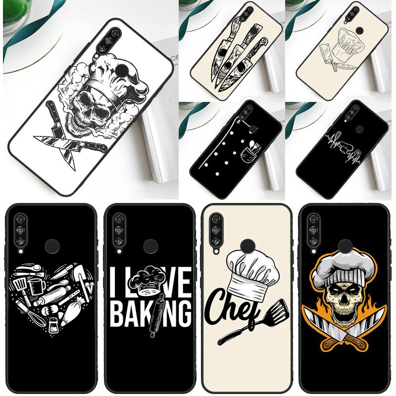 Baker Love Baking Chef For Huawei Nova 9 10 SE 5T 12i 12s 11i Y91 Y90 Y60 Y70 Y72 Y61 P60 Pro P20 P40 P30 Lite Case