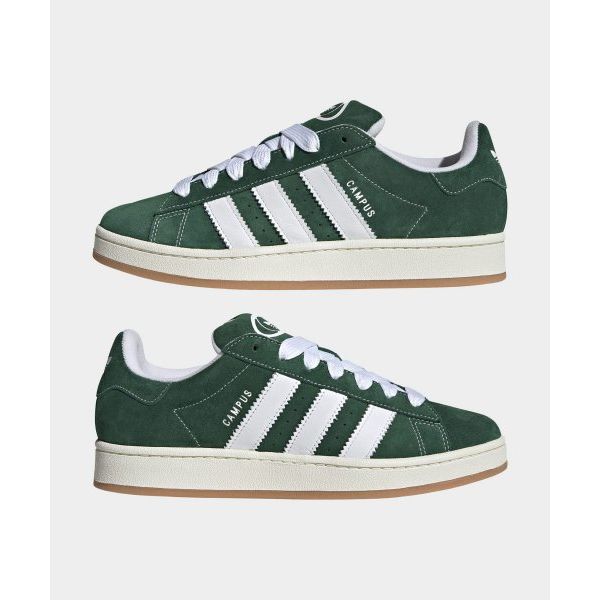 adidas Campus 00s Donkergroen Gum Unisex Sneakers Wolk-Wit Off-White H03472