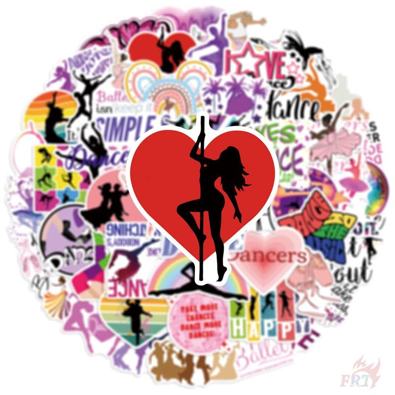 50Pcs/Set Dancer Slangs Series 01 Stickers DIY Fashion Waterproof Doodle Decals Stickers