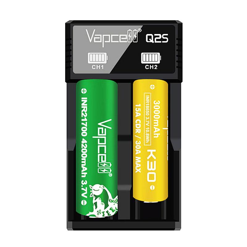 

Vapcell Q2S - розумний зарядний пристрій на 2 канали 1 A для Ni-Mh, Ni-Cd