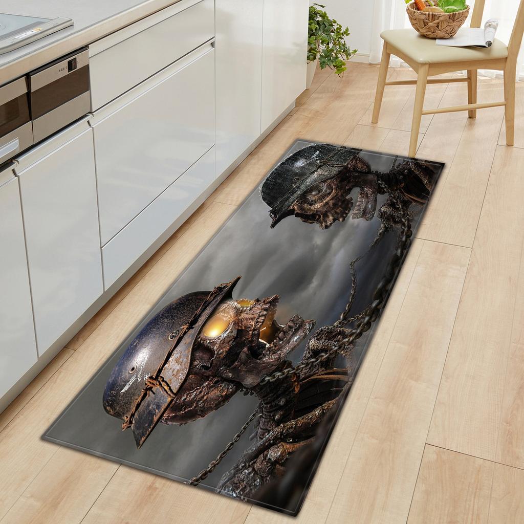 Skull Sand Wardrobe Shoe Cabinet Long Floor Mat