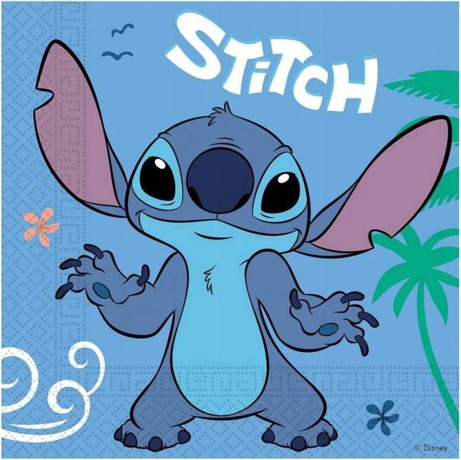 Zestaw Stitch & Angel Lilo Sticz Bajka Urodziny Talerzyki Kubeczki Serwetki