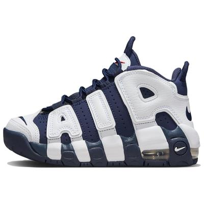 Air More Uptempo PS Olympic 2024 Kids Sneakers Blue White Metallic-Gold FV5372-100