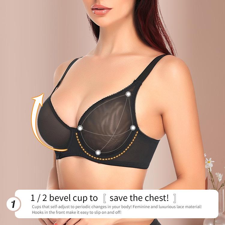 Cross Border Sexy Shaping Plus Size Bra, Underwire Push Up Thin Lingerie Foreign Trade Women Underwear