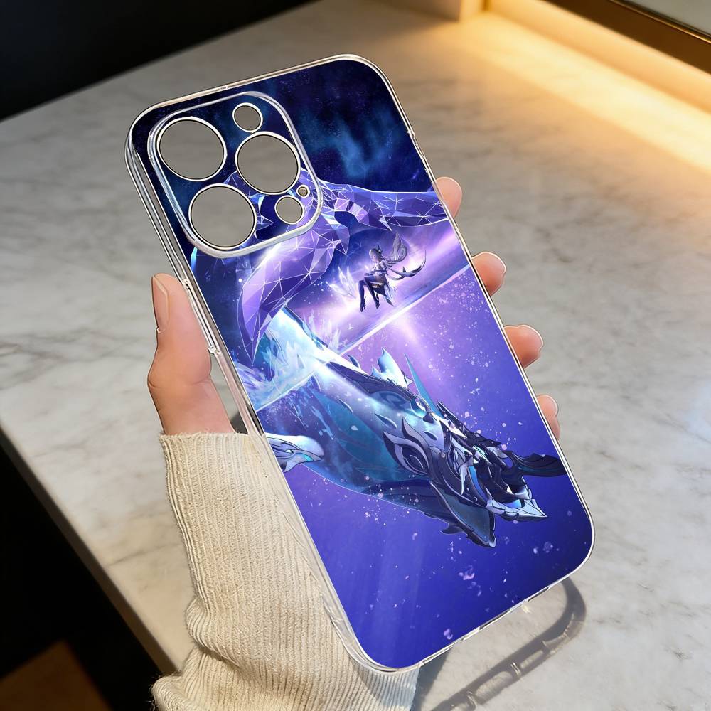 

Чехол для телефона S-Skirk Impact Genshin Прозрачный Силиконовый Мягкий Для iPhone 17 16 15 14 13 12 11 Mini Pro Max Plus iPhoneXSMAX