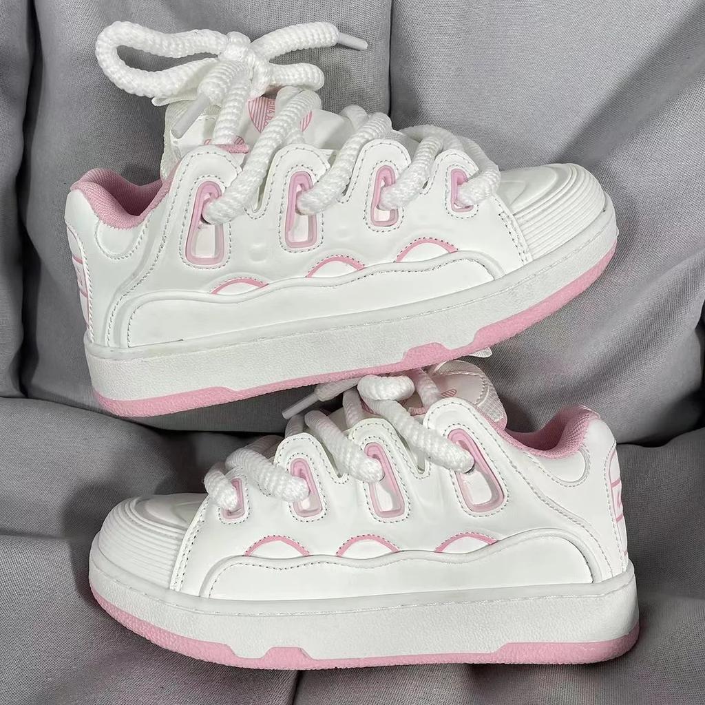 Fashion 2025 New Women's Vulcanized Shoes Women's Skateboard Bread Shoes Retro Ethnic Sport Fashionable Sports Shoes Zapatos Casuales