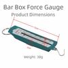 4pcs Metal Spring Bar Force Meter Rectangular Shape Spring Balance Lab Force Gauge  Lab Testing