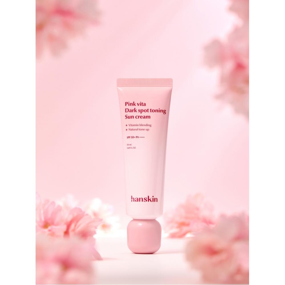Hanskin Pink Vita Blemish Toning Sun Cream 50ml 1 Sunscreen [GH991028]
