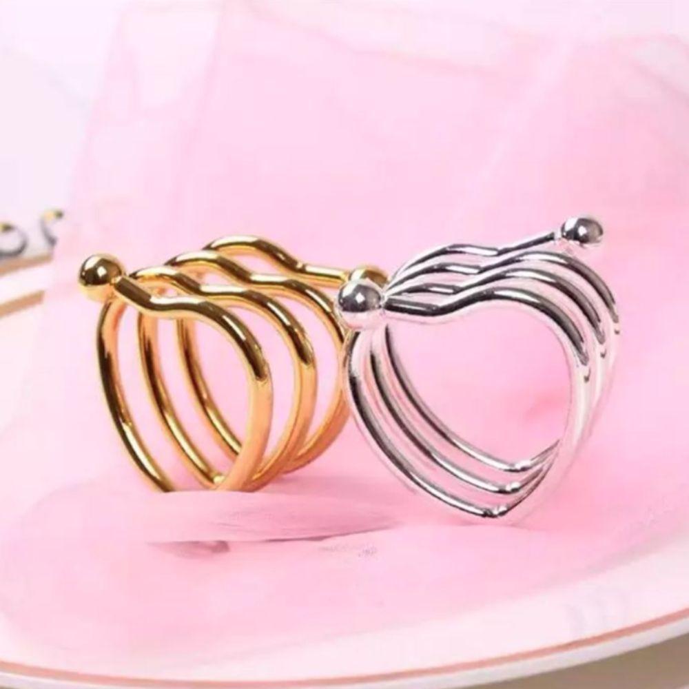 6 Pieces Gold/Silver Hotel Napkin Holder Electroplated Table Towel Holder  Banquet