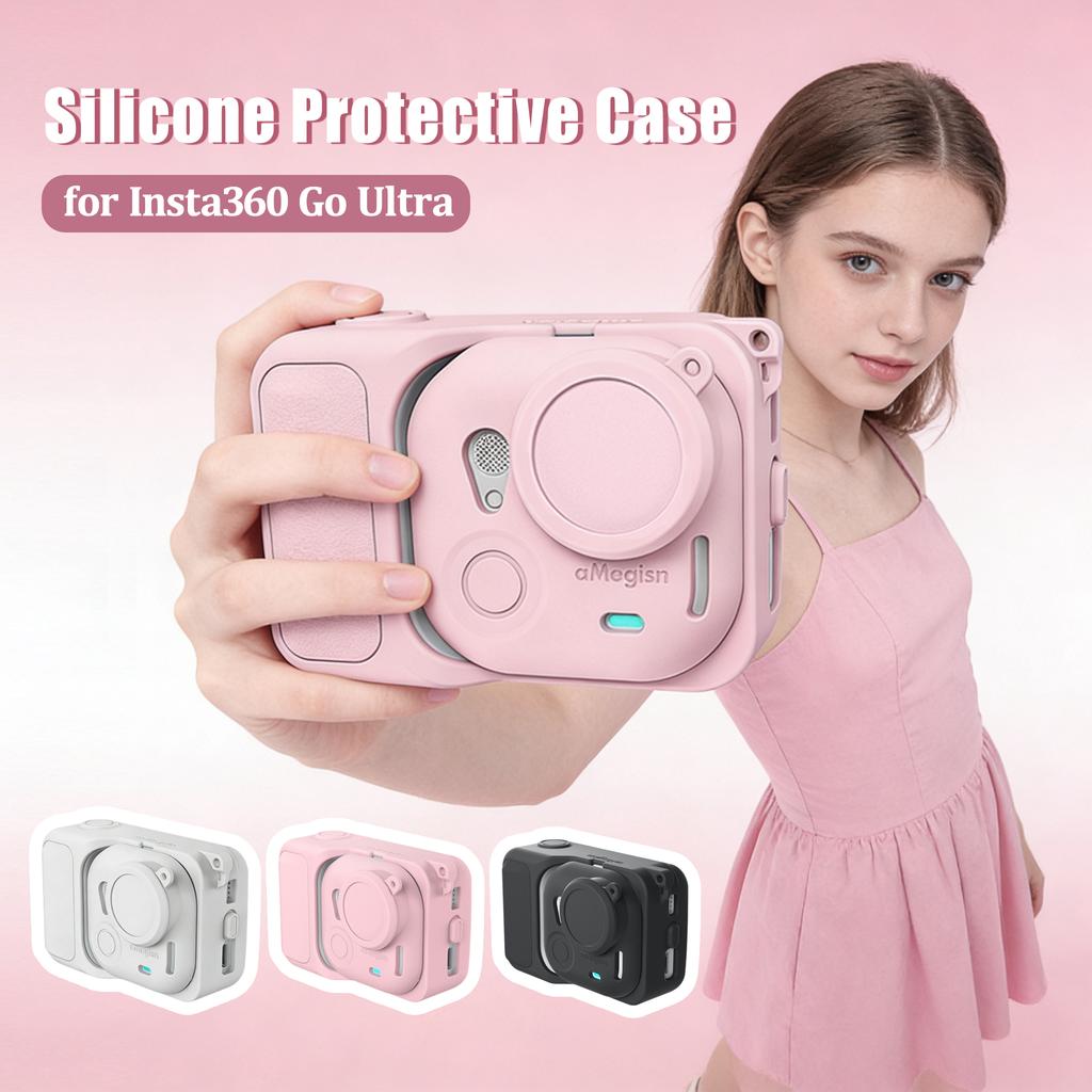 For Insta360 GO Ultra Silicone Protective Case Scratch-resistant & Shock-resistant Case for Insta360 Camera Accessories
