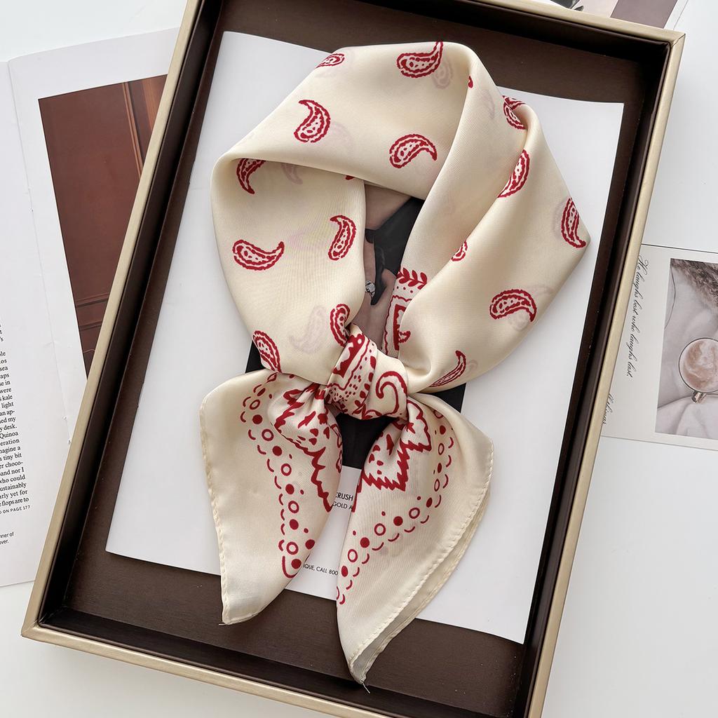1Pc 70*70Cm Square Scarf Women Luxury Bandana Head Fashion Lady Hair Shawl Wrap Spring Summer Female Neckerchief Hijab